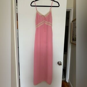 J.Crew Pintuck lace-trim slip dress in crepe de chine